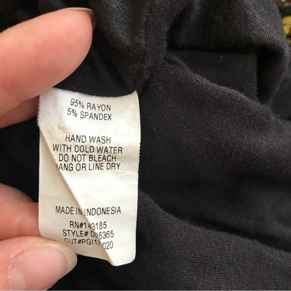 3/$15 popular basics black 3/4 sleeve midi dress - Picture 8 of 8